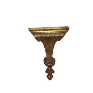 Wall Shelf, Gold, inspired by French Empire Design